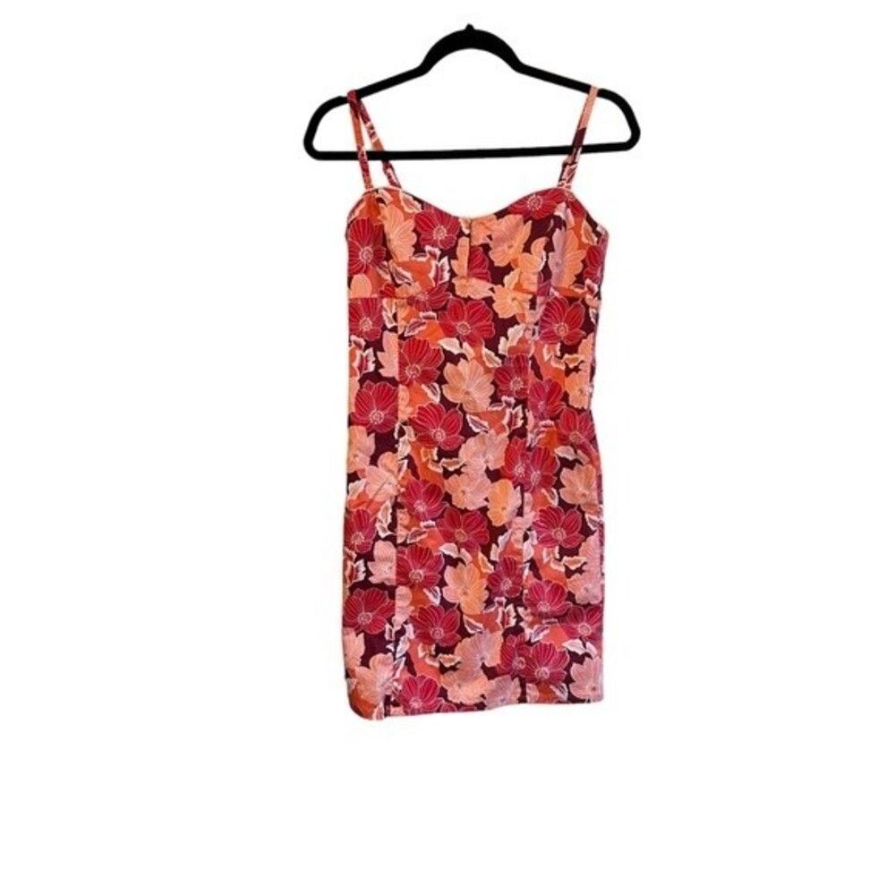 Ann Taylor Loft Pink Tropical Floral Print Dress Size 2
